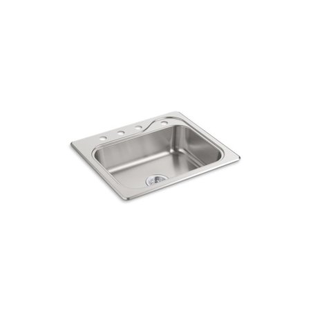 STERLING Southhaven Top-Mount Single-Bowl Kitchen Sink, 25" X 22" X 6-1/2" 11403-4-NA